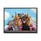 Stupell Industries Dogs Riding Roller Coaster Funny Amusement Park in Black Frame Wall Art
